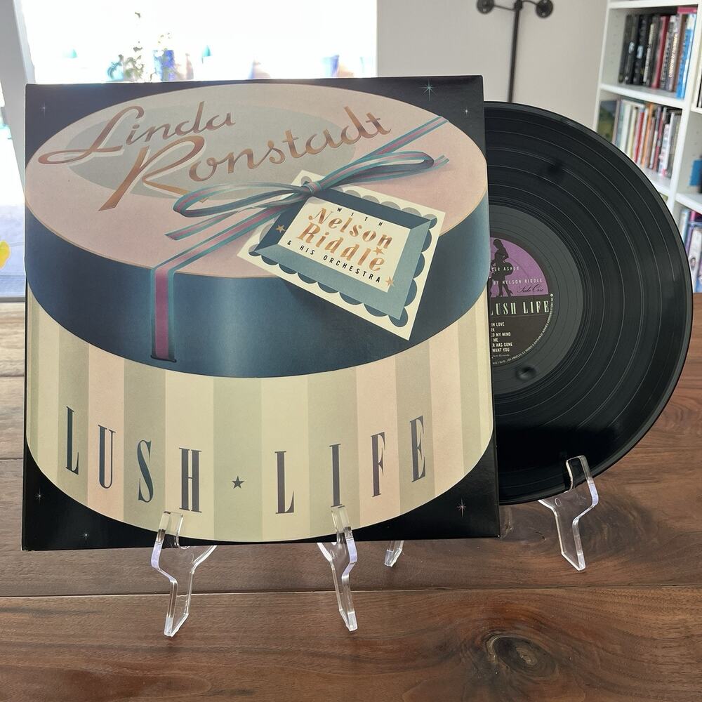 Linda Ronstadt Lush Life Nelson Riddle Vinyl LP 1984 Asylum 60387